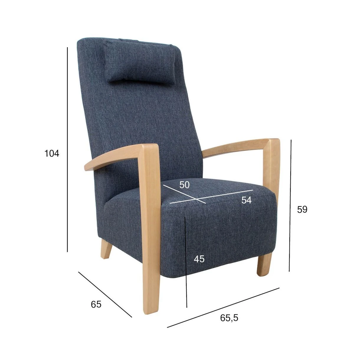 Lepotuoli Gaala, Siniharmaa - Image 7