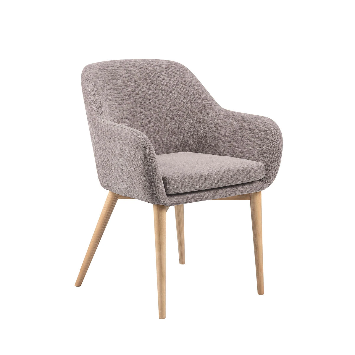 Ruokatuoli Monica 2 Kpl, Vaalea Harmaa - Image 2