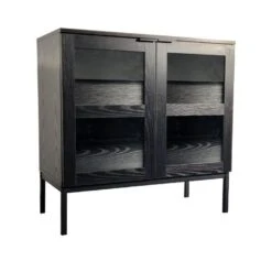 Lasiovikaappi Siera 80 Cm, Musta