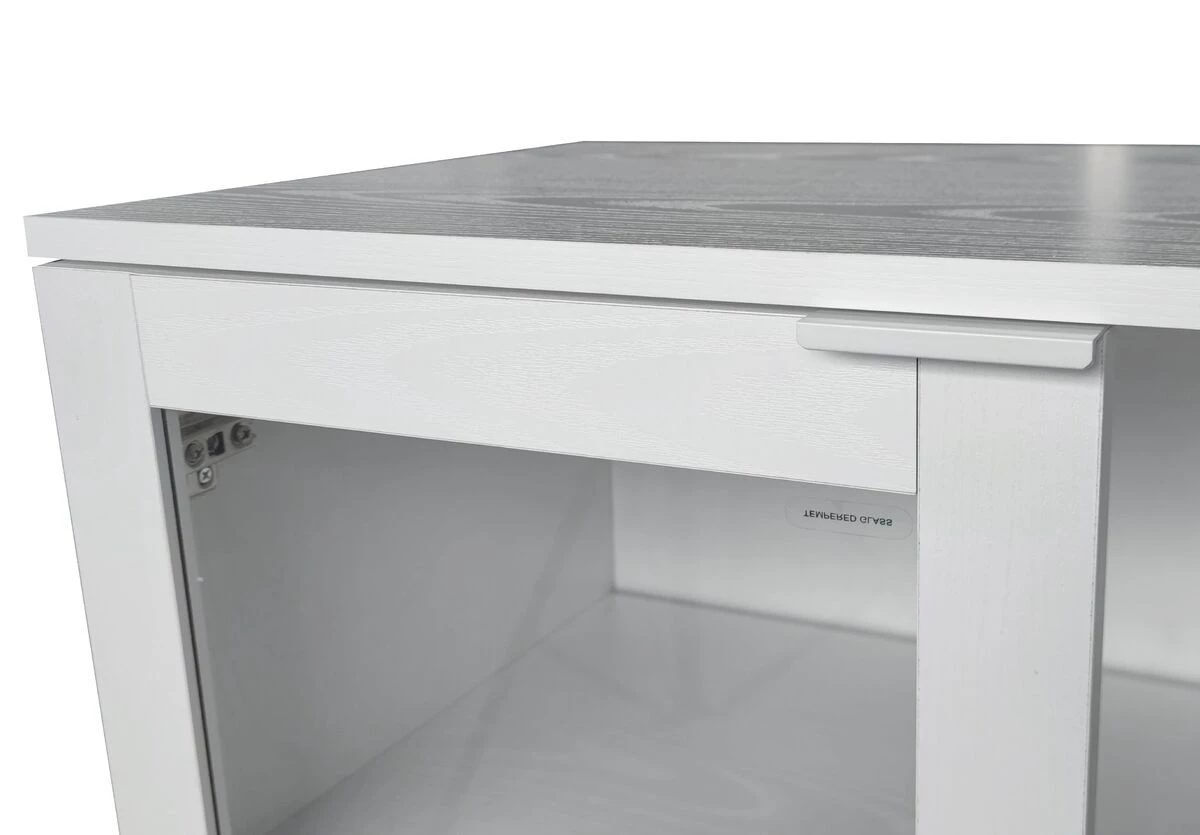 Lasiovikaappi Siera 80 Cm, Valkoinen - Image 7