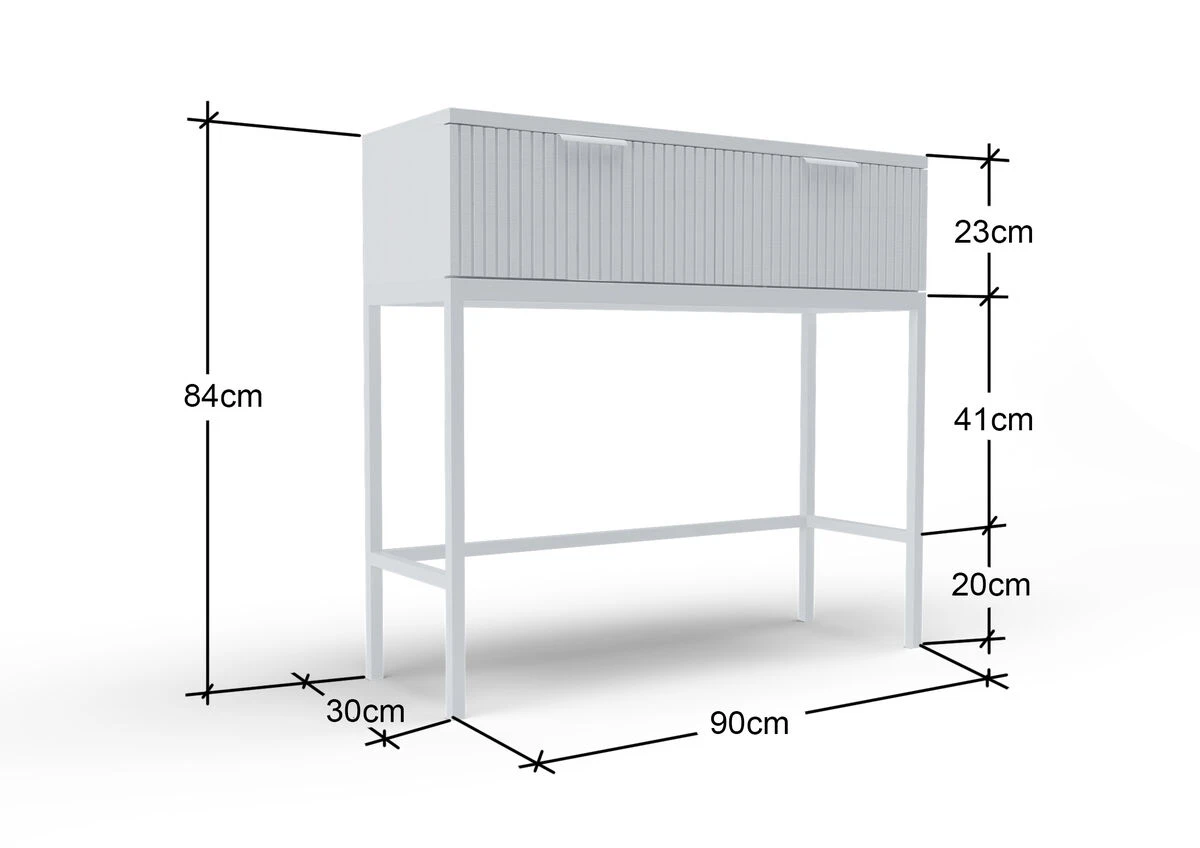 Sivupöytä Siera, Valkoinen - Image 6