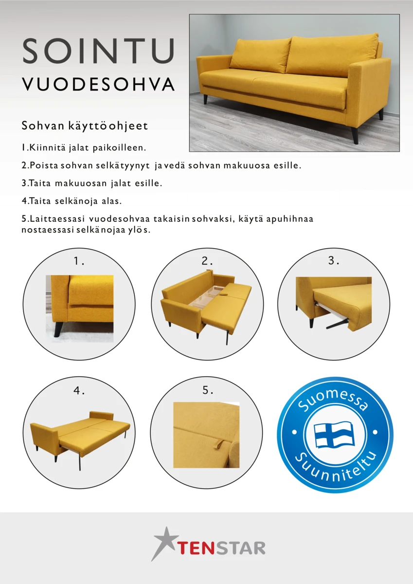 Vuodesohva Sointu, Eri Värejä - Image 10