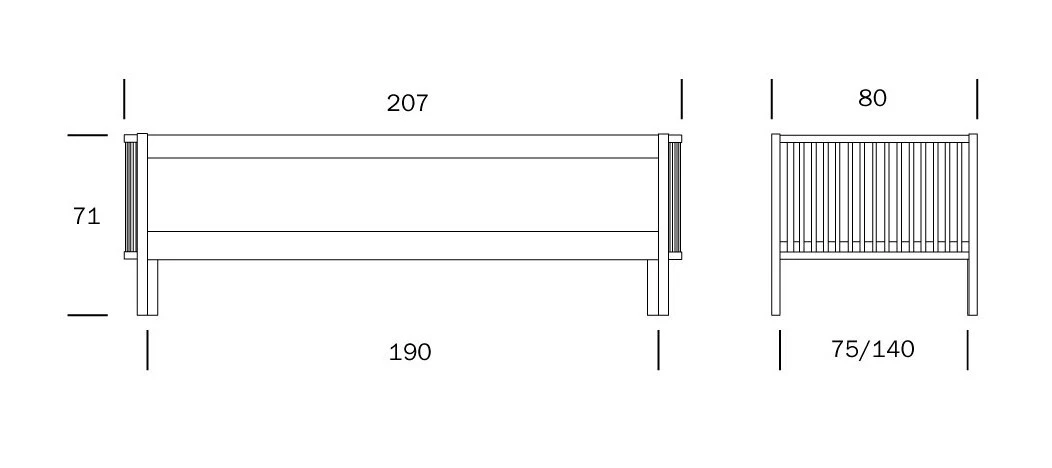 Vuodesohva Aarre 190 Cm, Valkoinen - Image 3