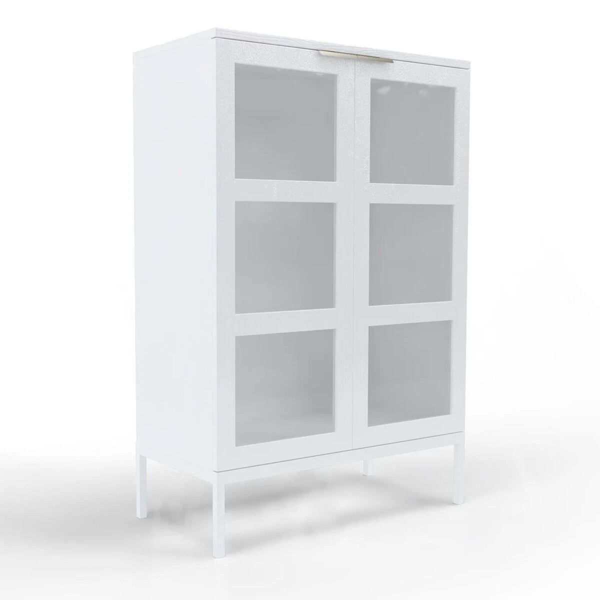 Lasiovikaappi Siera 120 Cm, Valkoinen - Image 3