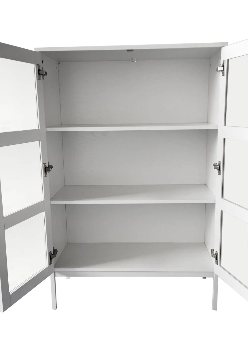 Lasiovikaappi Siera 120 Cm, Valkoinen - Image 4