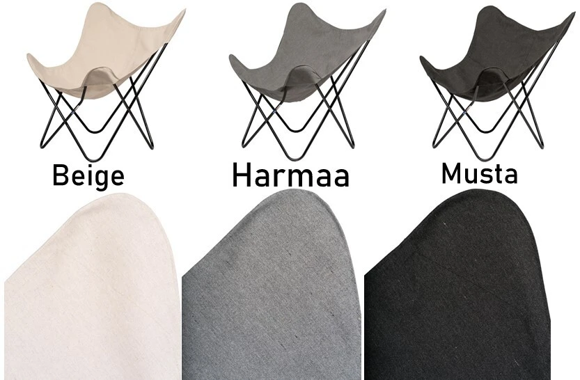 Varax Lepakkotuoli, Kangasverhoilulla