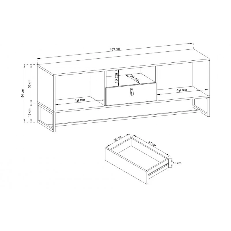 Tv-taso Kero, 153 Cm - Image 2