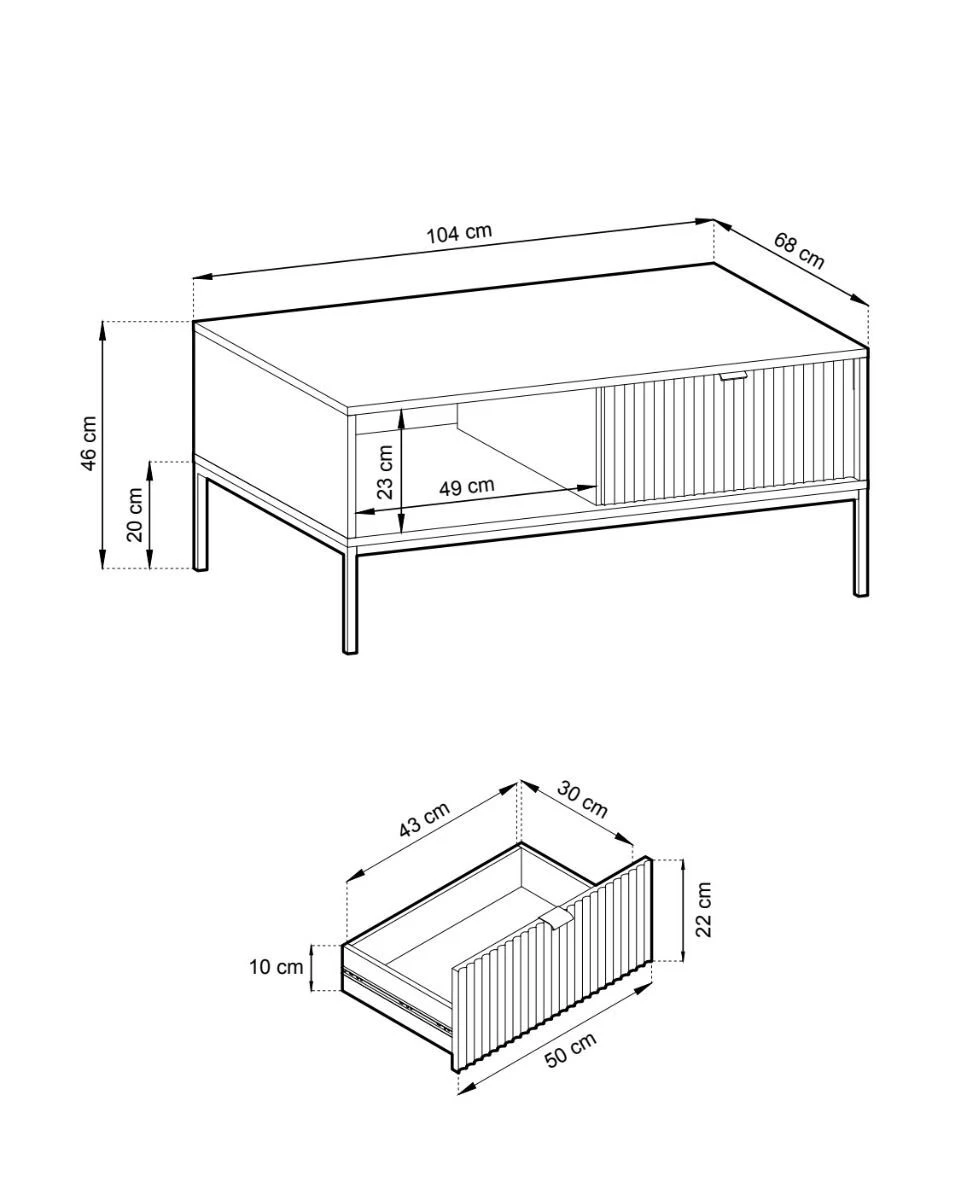 Sohvapöytä Latte, 2 Värivaihtoehtoa - Image 13