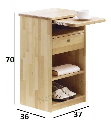 Seniori Yöpöytä Laatikolla Ja Vetotasolla - Image 6