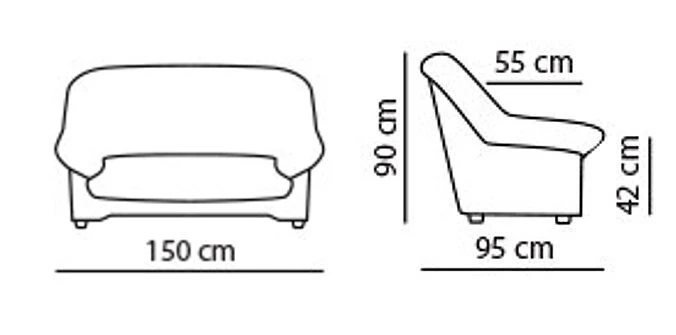 Nahkasohva Harold, 2-ist. - Image 2