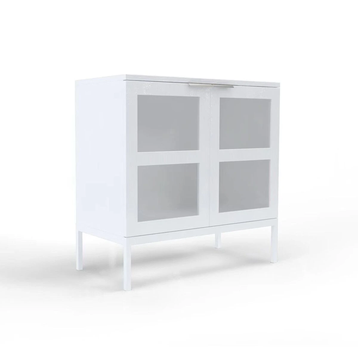 Lasiovikaappi Siera 80 Cm, Valkoinen - Image 3